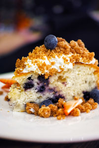 Close-up of dessert in plate