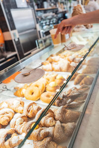 Pastries in an italian bakery