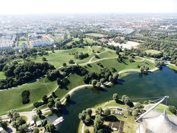 High angle view of olympiapark