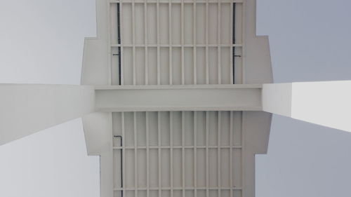 Low angle view of modern building