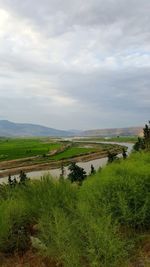 Scenic view of landscape against sky