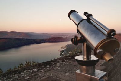 Scenic view of landscape against sky during sunset