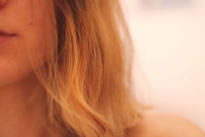 Close-up portrait of woman