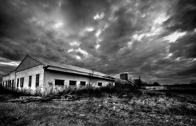 View of cloudy sky over field