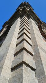 Low angle view of building against clear sky
