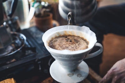 Close-up of coffee cup