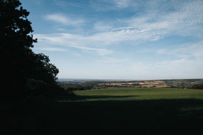 Scenic view of landscape against sky