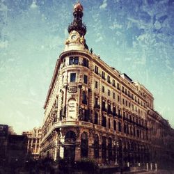 Low angle view of building against sky