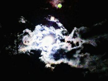 Close-up of sky at night