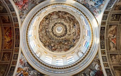 Low angle view of ceiling of building