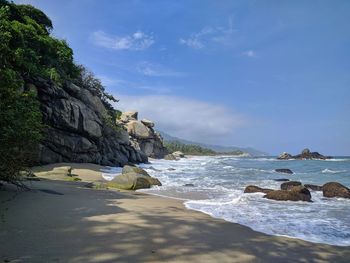 Scenic view of sea against sky