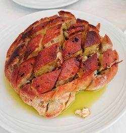 Close-up of meat on plate