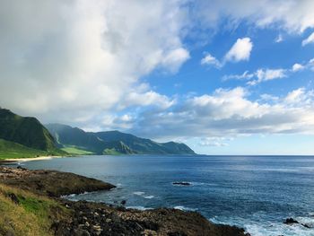 Scenic view of sea against sky