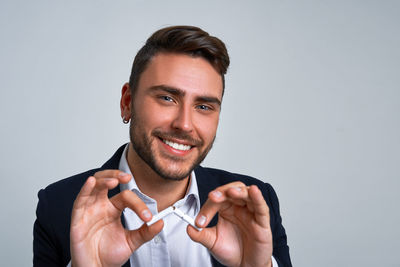 Portrait of a smiling young man