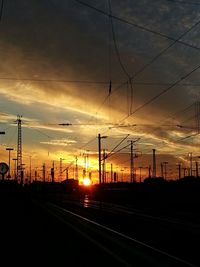 Scenic view of sunset sky