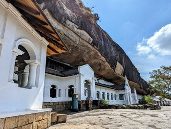 Low angle view of building against sky