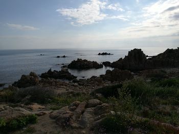 Scenic view of sea against sky