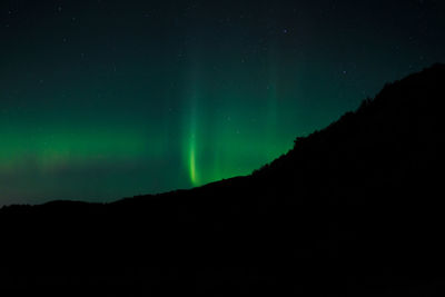 Scenic view of aurora borealis 