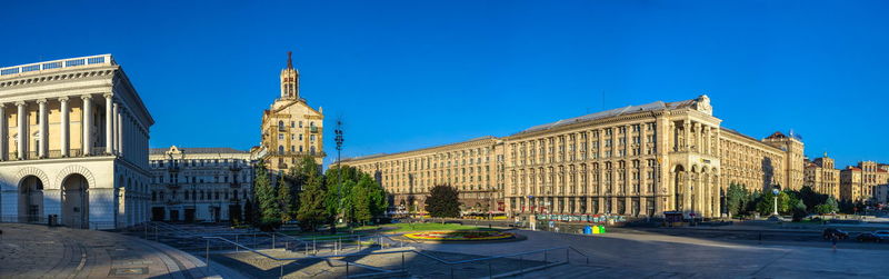 Maidan nazalezhnosti or independence square in kyiv, ukraine,