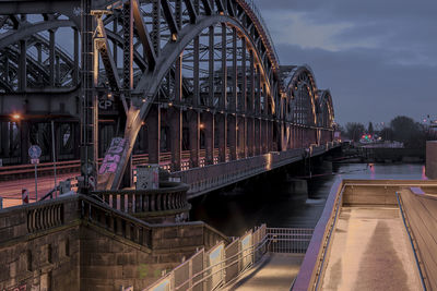 Bridge over river against sky