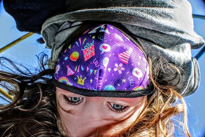 Close-up portrait of a girl