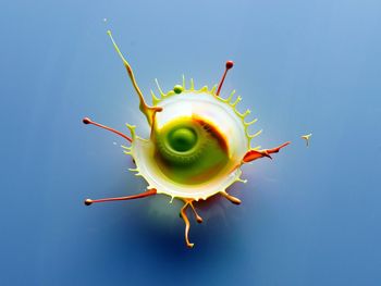 Close-up of tomato over white background