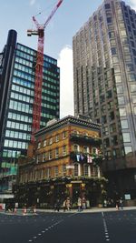 Low angle view of skyscrapers