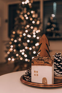 Close-up of dessert on table