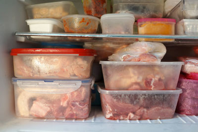 Close-up of food in tray