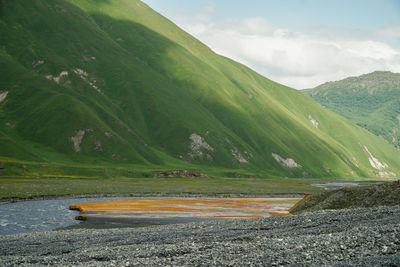 Scenic view of landscape against sky