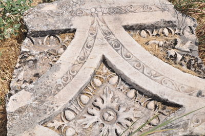 Close-up of stone wall