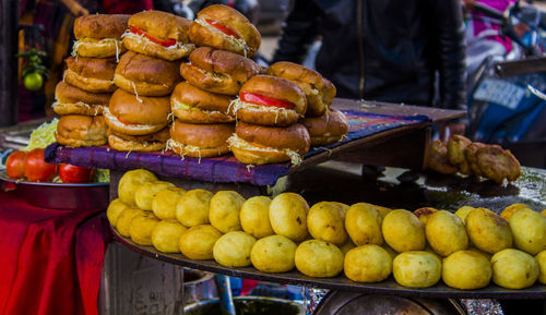 Close-up of fruits for sale in market