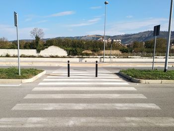 View of street against sky