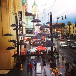 People walking in city