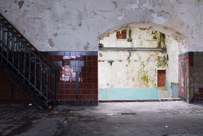 Brick wall of old building