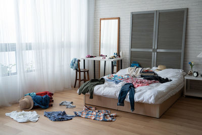 People on bed at home