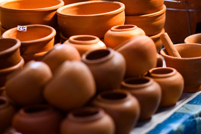 Close-up of candles for sale