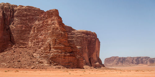 View of rock formations