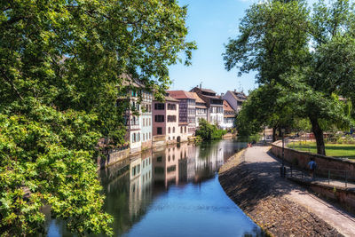 La petite france canal view famous tourist attraction in strasbourg, france. taken on june 12 2023