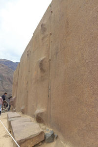 People walking on mountain