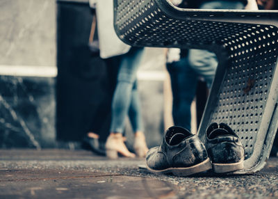 Low section of people standing outdoors