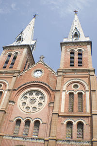 Low angle view of clock tower