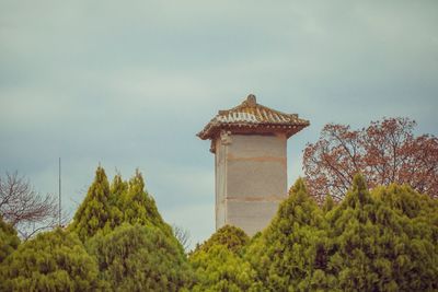 Low angle view of building against sky