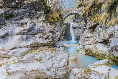 Repepeit waterfall. small treasure chest in the val raccolana. friuli. italy