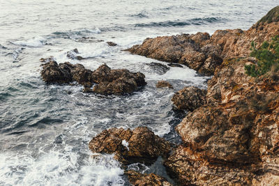 Rocks on beach