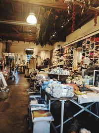 View of market stall