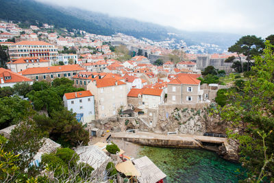 City of dubrovnik seen from the free public gradac park