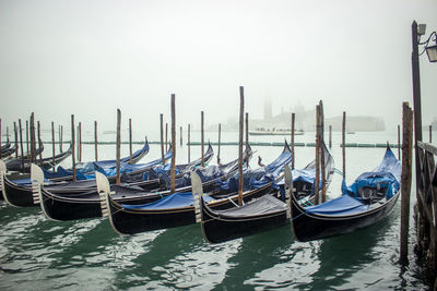 Boats in sea