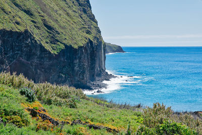 Scenic view of sea against sky