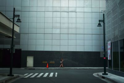 Man walking in city